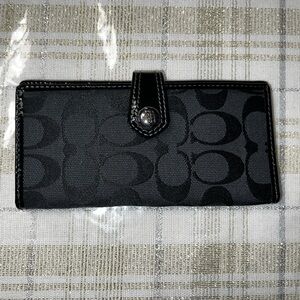 Coach Black Signature Wallet